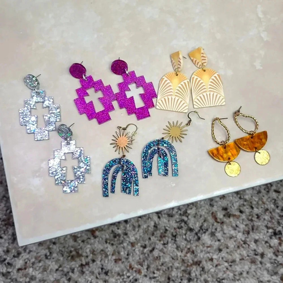 Earrings lot of 5 bundle - Picture 3 of 10